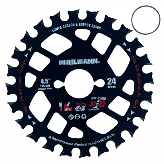 SIERRA CIRCULAR 115mm x 24D LITIO P/MADERA - RUHLMANN