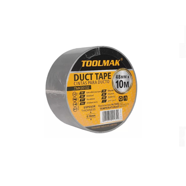 CINTA DUCT TAPE BLANCA 48mm x 10mt - TOOLMAK