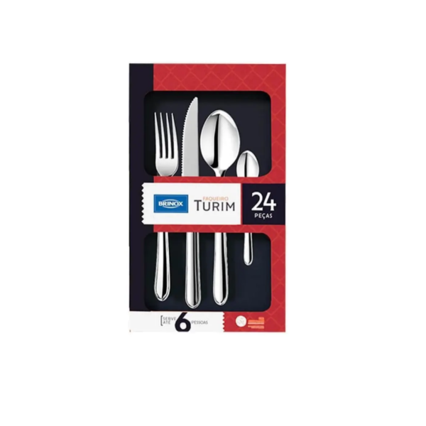 JUEGO CUBIERTOS 24pcs TURIM - BRINOX